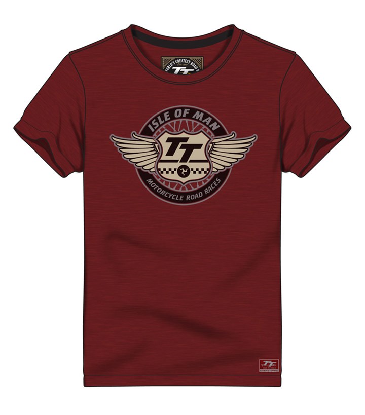 TT Wings Vintage T-Shirt Plum - click to enlarge