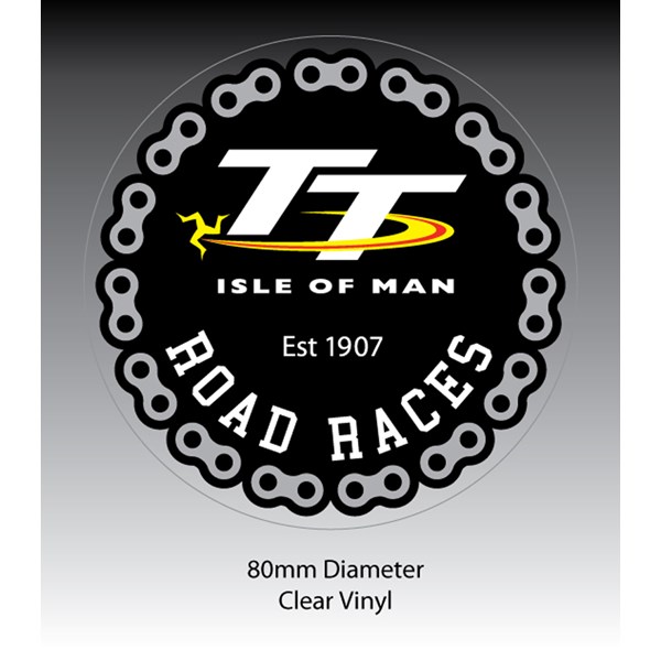 TT Chain Clear Vinyl Sticker : Duke Video