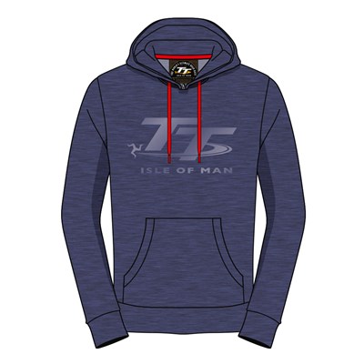 TT Hoodie Blue with Light Blue Logo Duke Video