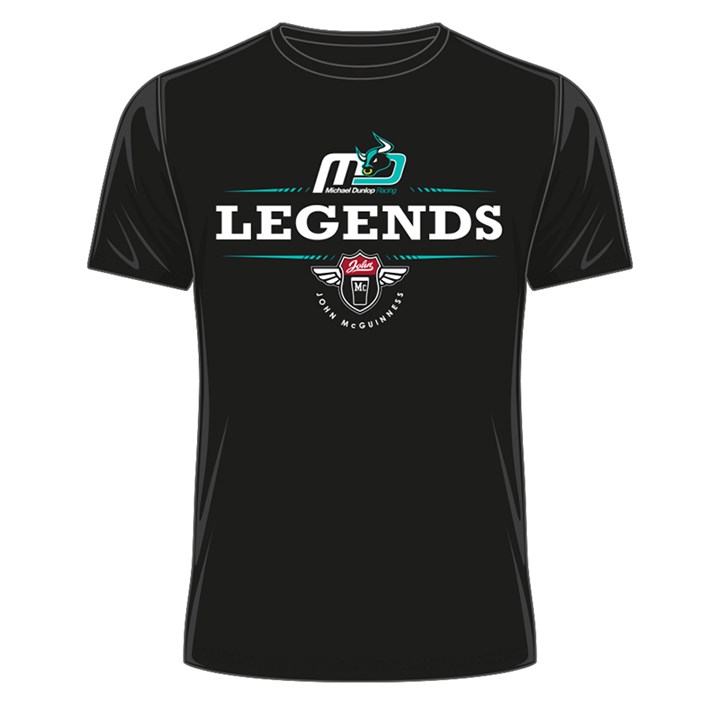 Dunlop & McGuinness Legends T- Shirt Black - click to enlarge