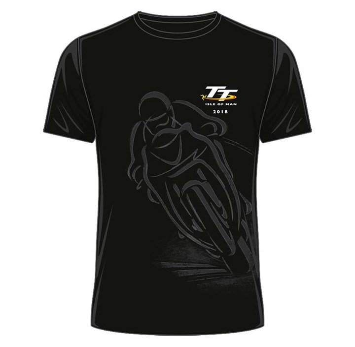TT 2018 Black Shadow Bike T-shirt Black - click to enlarge