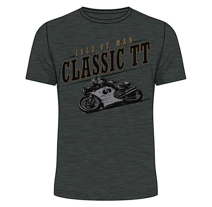 Classic TT Bike 5 T-Shirt Dark Heather - click to enlarge