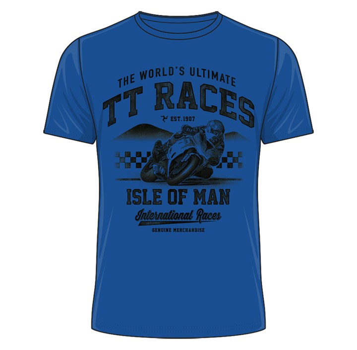 The World's Ultimate TT Races T-Shirt Royal Blue - click to enlarge