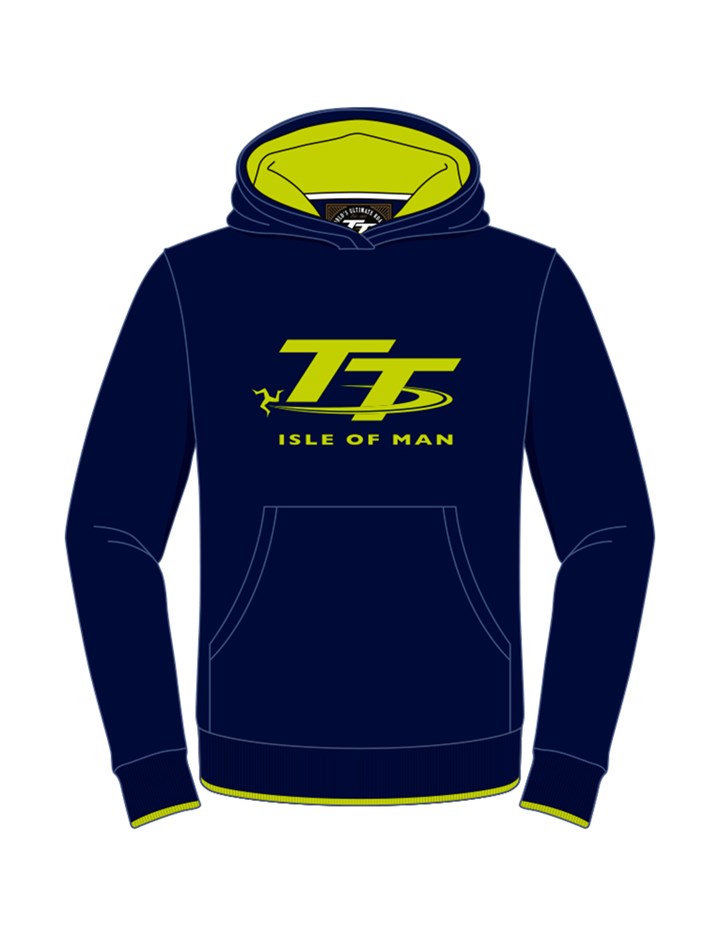 TT Childs Hoodie Navy/Green - click to enlarge