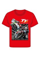 TT 2 Bikes Childs T- Shirt Red
