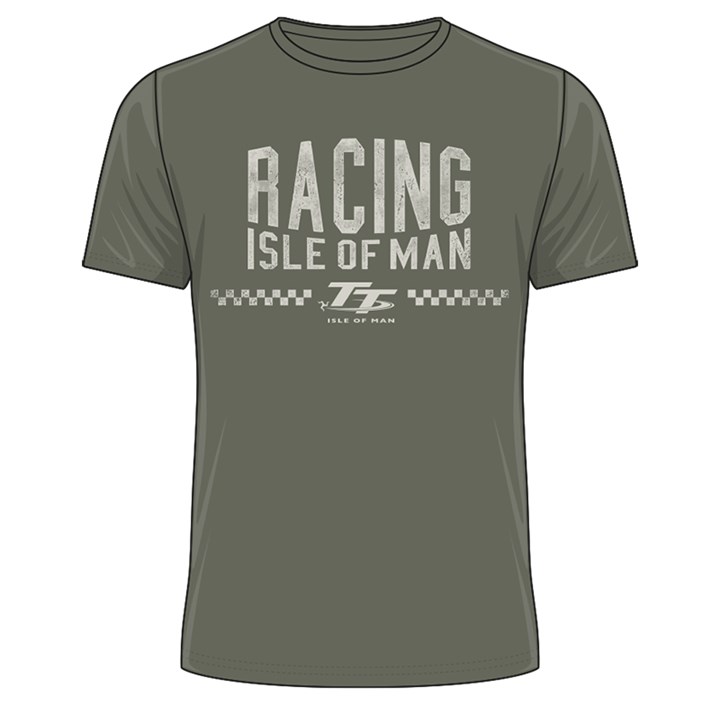 TT Racing Isle of Man T-Shirt Green : Duke Video