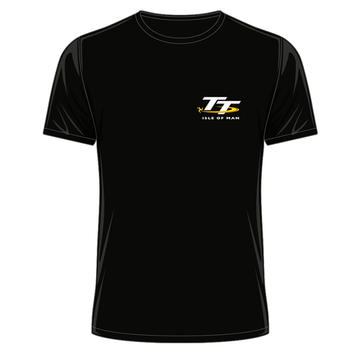 TT Senior Winners T-Shirt Black (Small Logo) - click to enlarge