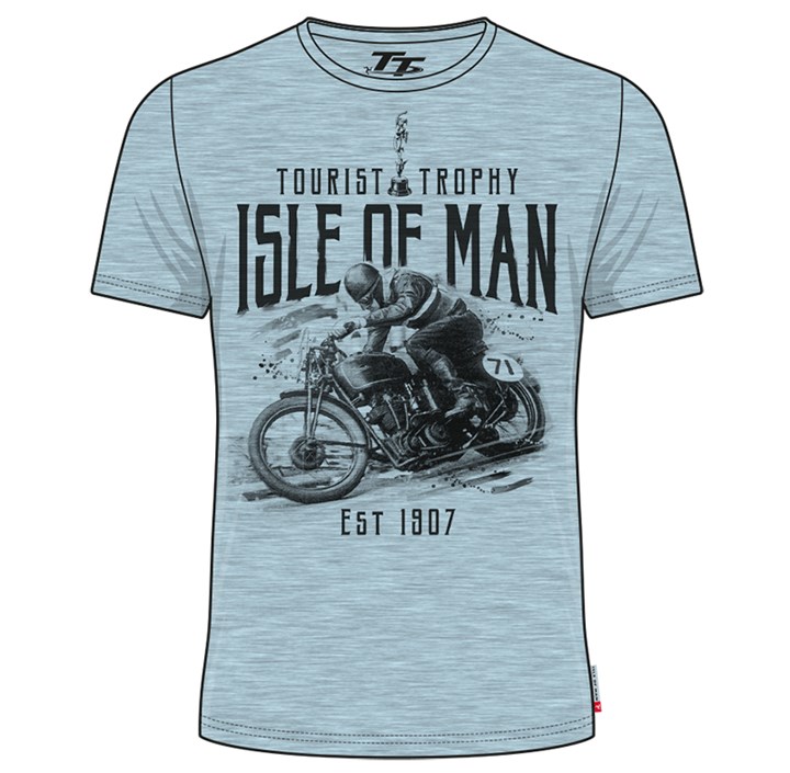 TT Vintage T-Shirt Blue, Bike 71 - click to enlarge