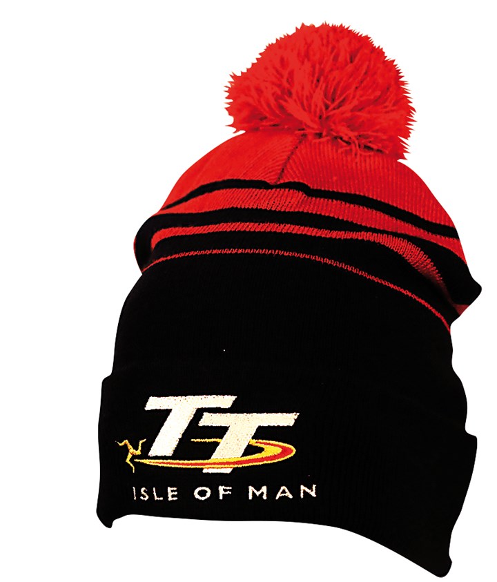 TT Bobble Hat Black/Red