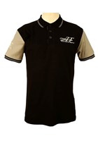 Classic TT Polo Shirt Black with Grey Sleeves