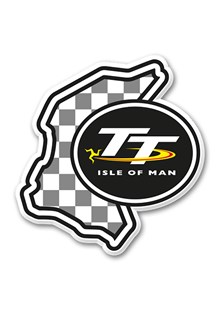 TT Fridge Magnet,Chequered & TT Logo
