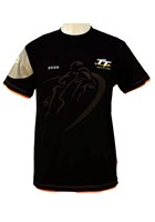 TT 2022 Custom Shadow Bike T-Shirt with Orange Trim
