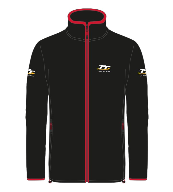 TT Fleece Black with Red Trim - click to enlarge