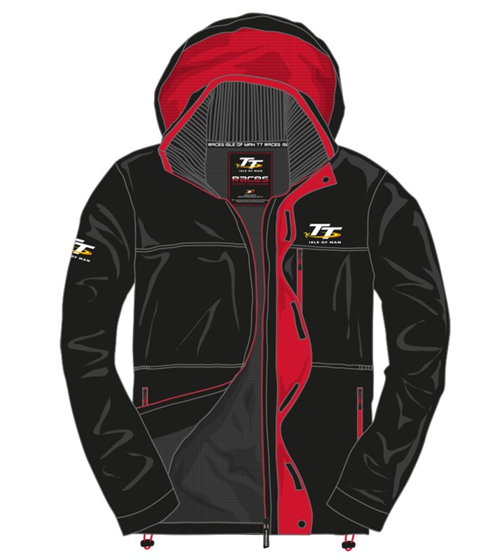 TT Midweight Jacket Black/Red Trim - click to enlarge