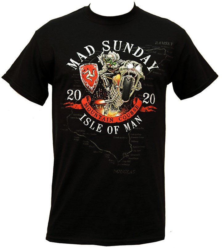 TT 2020 Mad Sunday T- Shirt Black - click to enlarge