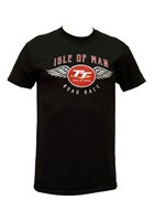TT Isle of Man Road Race Wings T-Shirt Black