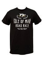 TT Isle of Man Road Race 2020 Laurels T-Shirt Black