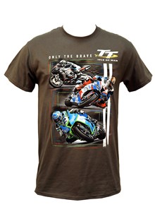TT - Only The Brave T-Shirt Charcoal
