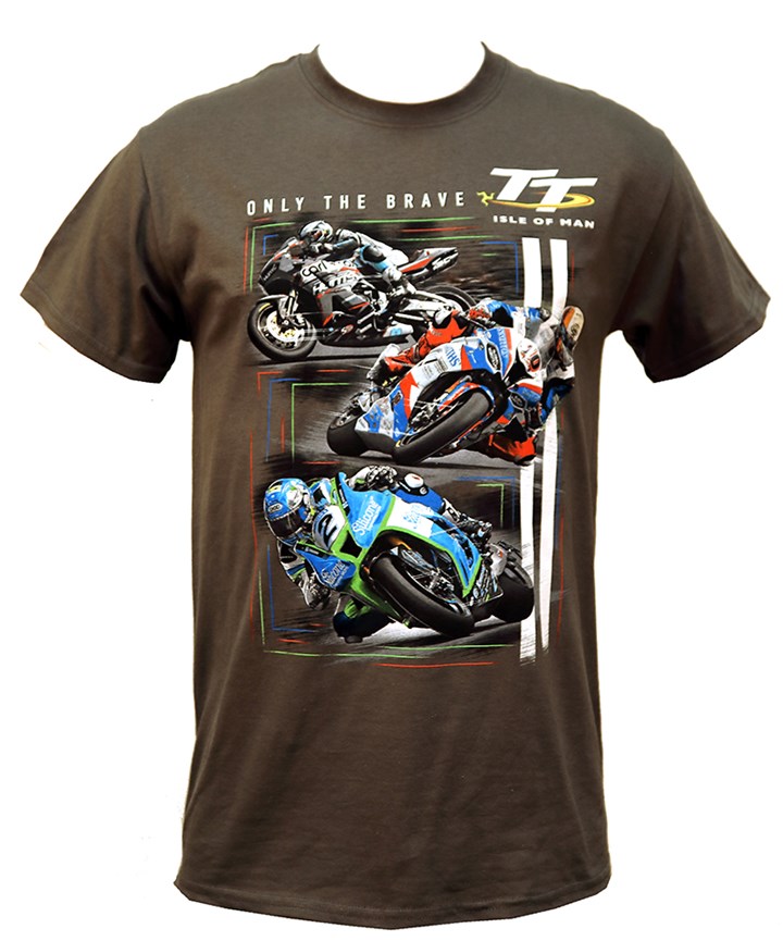 TT - Only The Brave T-Shirt Charcoal - click to enlarge