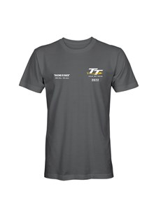 TT 2022 Racing Is Back T-Shirt Charcoal