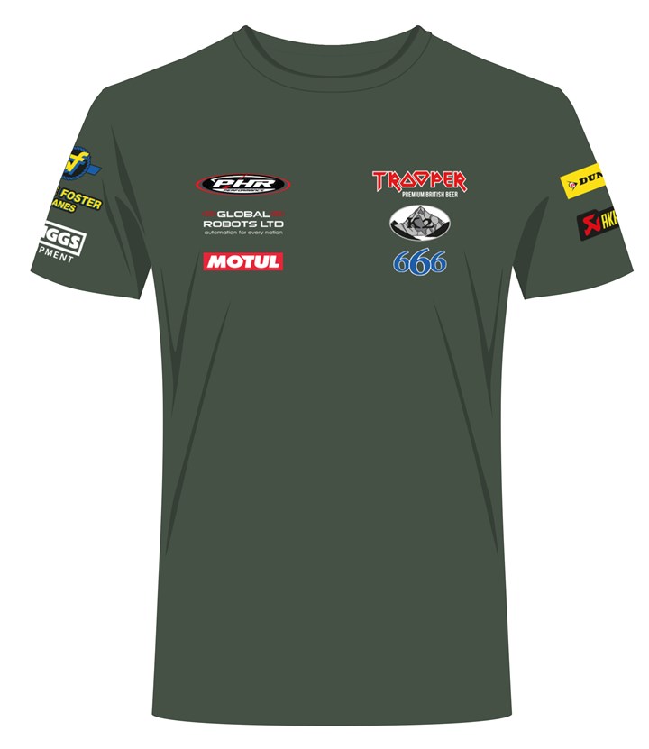 Peter Hickman Trooper T-shirt Khaki - click to enlarge