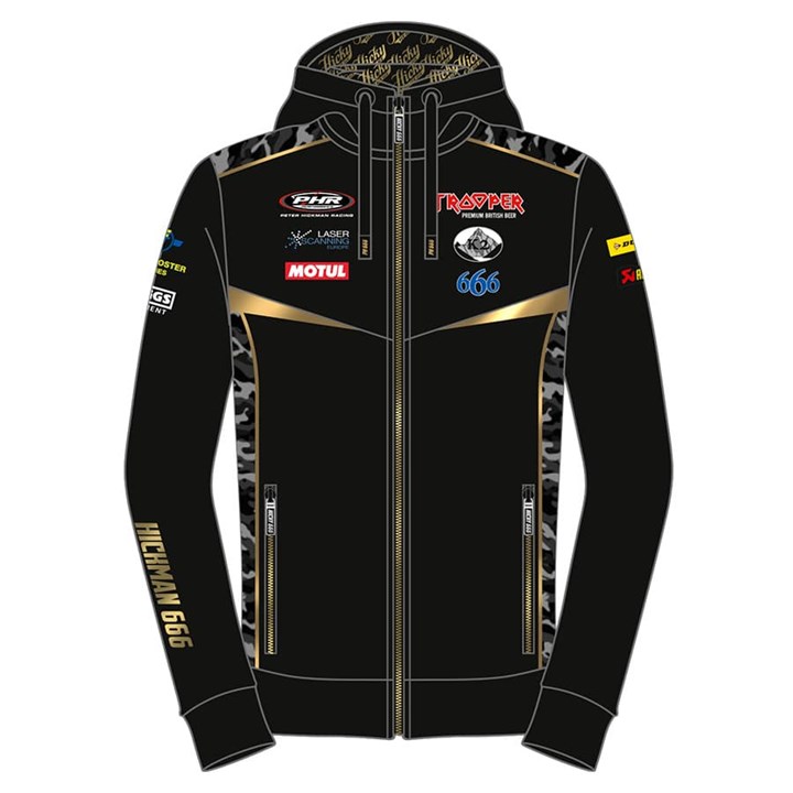 Peter Hickman Trooper Hoodie, Black - click to enlarge