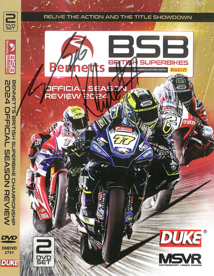 British Superbike Official Season Review 2024 DVD Signed Sleeve