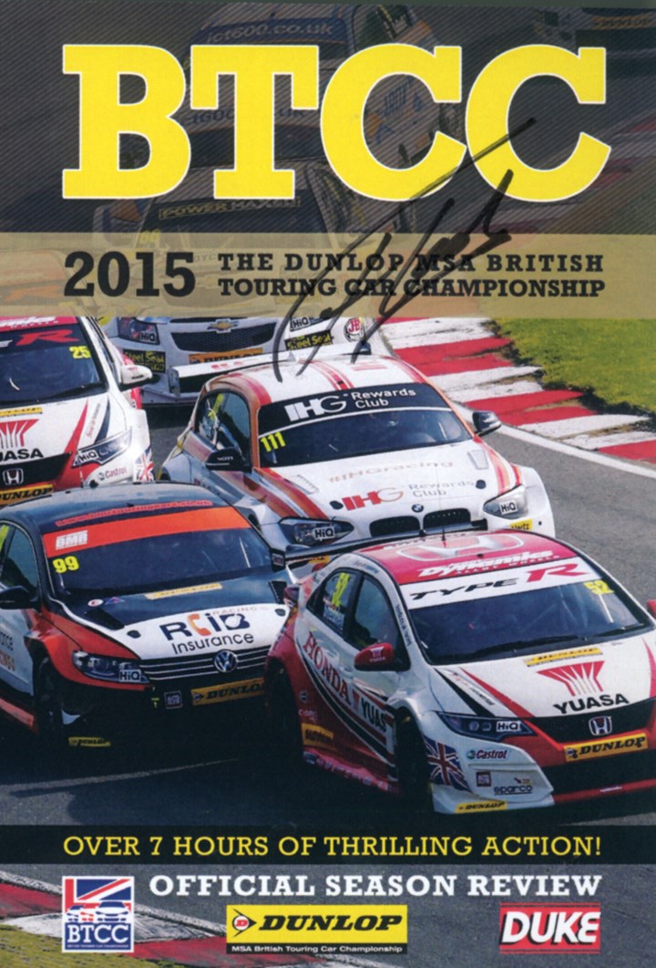 BTCC 2015 Review (2 Disc) DVD Signed by Gordon Shedden