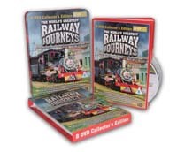 Railway Journeys America Canada and Australia 8 DVD Set in Tin Can