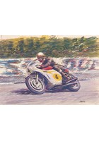 Mike Hailwood TT Legend Print - Ltd Ed by Peter Hearsey