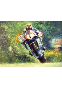 David Jefferies TT Legend Print - Limited Edition by Peter Hearsey