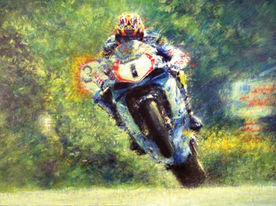 David Jefferies TT Legend Print - Limited Edition by Peter Hearsey