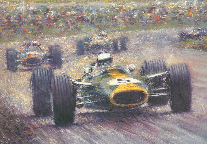 Jim Clark, 1967 Dutch Grand Prix Ltd edition Print