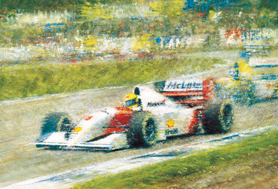 Great Racing Legends Ayrton Senna Print : Duke Video