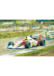 Great Racing Legends Ayrton Senna Print