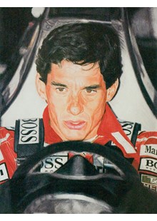 Ayrton Senna Print by Daniel York