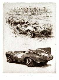Jaguar D-Type Etching