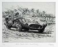 Aston Martin Dbr 1 Carroll Shelby Etching