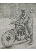 Jimmmy Simpson 1924 Rudge Etching