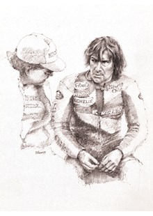 Joey Dunlop Paddock Talk Print