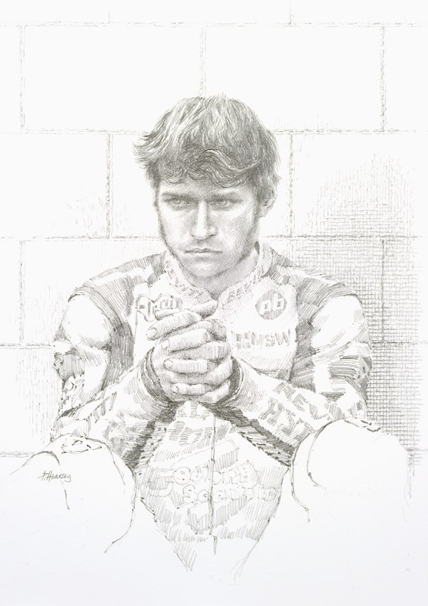 Guy Martin Pencil Drawing Print