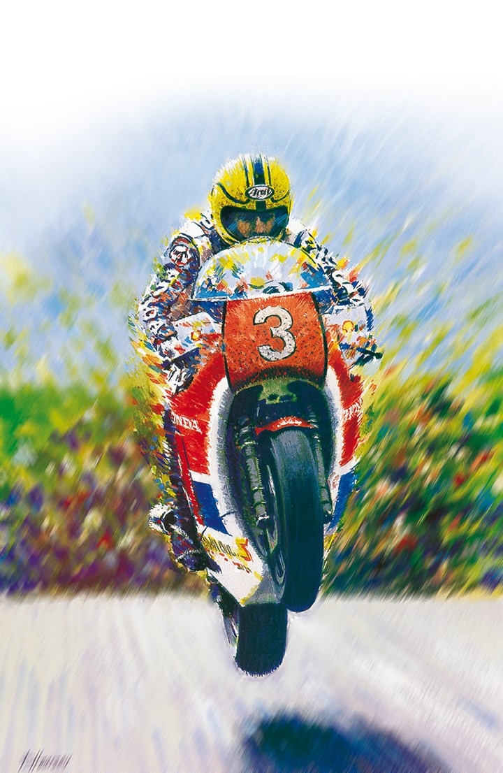 Joey Dunlop - Yer Maun  A4 Print