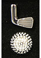 Golf Club and Ball Cufflinks
