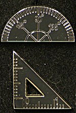 Set Square and Protactor Cufflinks