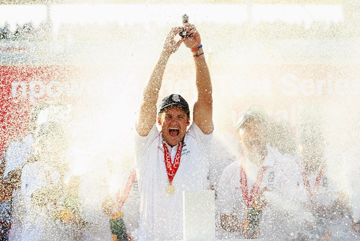 Ashes 2009 Strauss A0 Canvas Print 