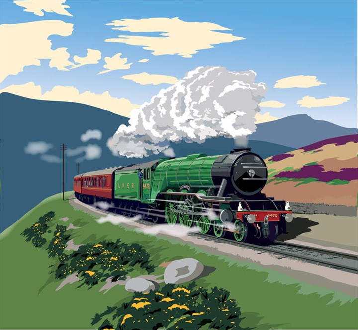 Flying Scotsman A2 Print