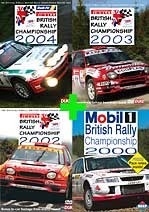 British Rally Review Dvds 2000,02,03,04 Offer