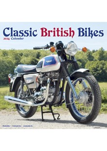 Classic British Bikes 2024 Wall Calendar