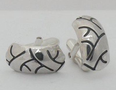 Silver Tyre Cufflinks Nos 017a