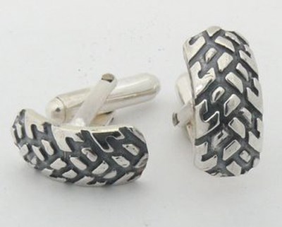 Silver Tyre Cufflinks Nos 033a